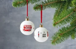 Victoria Eggs Christmas Decorations|Seasonal Decor-London Christmas Baubles