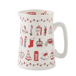 Victoria Eggs Jugs-London Christmas Half Pint Jug