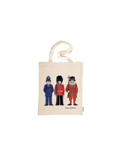 Alison Gardiner Bags-London Figures Canvas Tote Bag