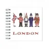 Alison Gardiner Stationery-London Figures Wire Bound Mini Notebook