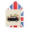 Tache Cards Greeting Cards-London Taxi Floral Card