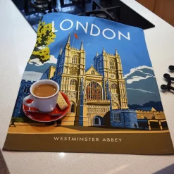 Town Towels Tea|Tea Towels-London Westminster Abbey Tea Towel
