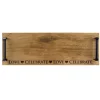 Selbrae Tea|Serving Plates & Boards-Love & Celebrate Oak Serving Tray with Burnished Steel Handles