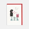 Lottie Murphy Valentine's Day-'Love You Tonnes' Dachshund Valentine's Card