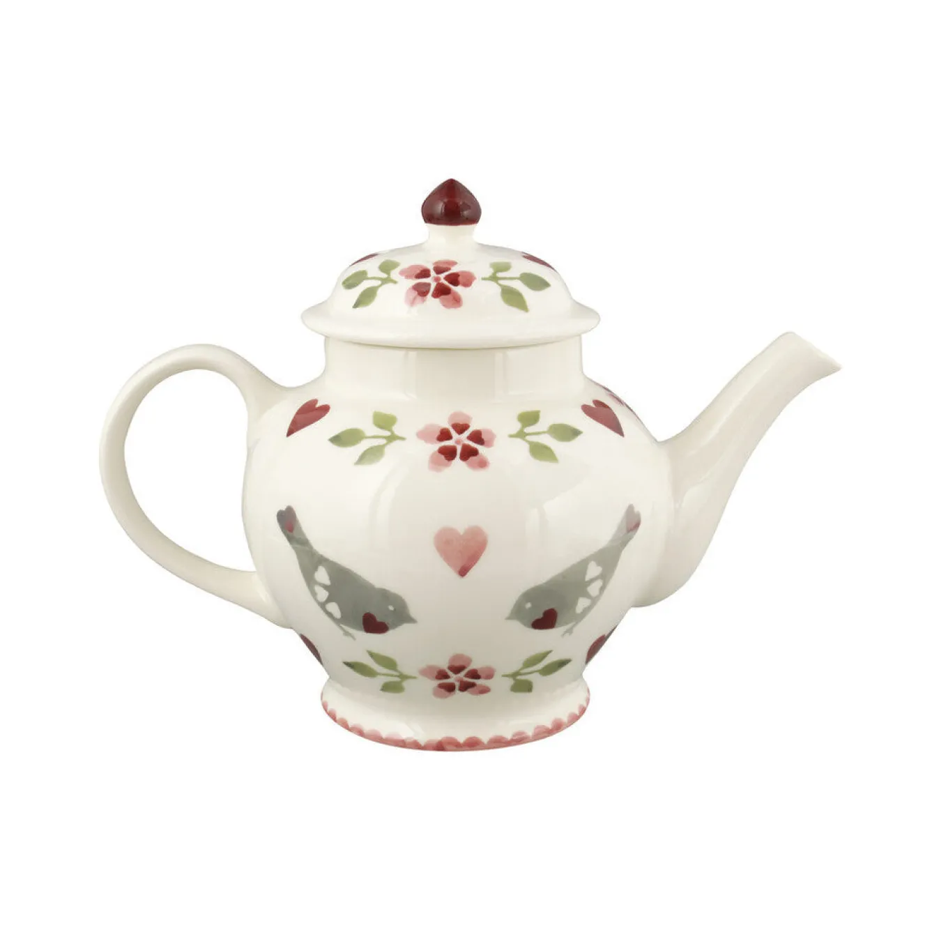 Emma Bridgewater Tea|Teapots-Lovebirds 3 Mug Teapot