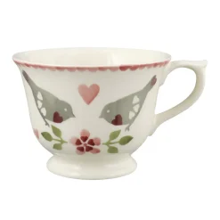Emma Bridgewater Valentine's Day-Lovebirds Large Teacup & Saucer Boxed
