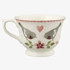 Emma Bridgewater Valentine's Day-Lovebirds Large Teacup & Saucer Boxed