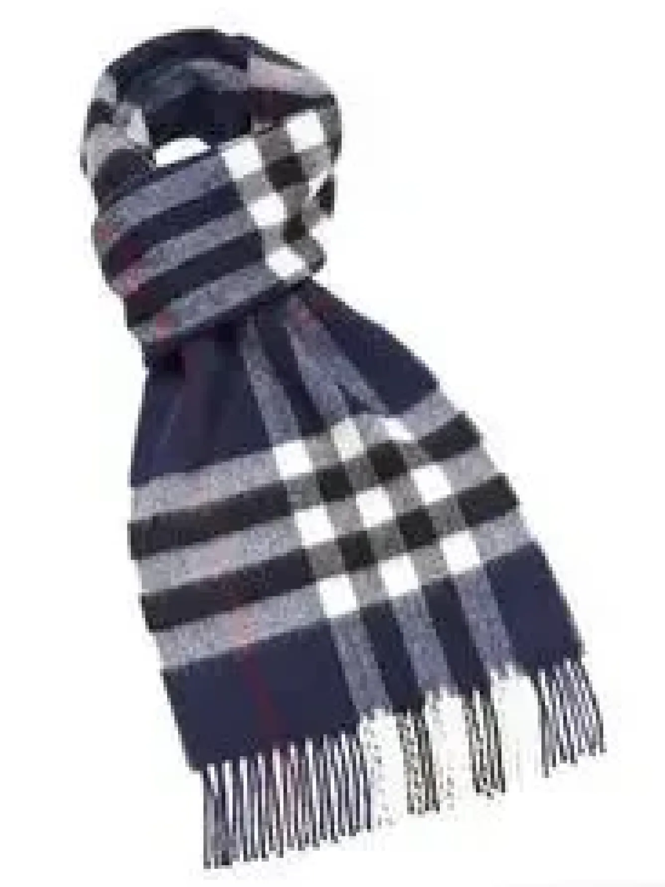Bronte Moon Umbrellas-Luxury Westminster Navy Merino Lambswool Scarf