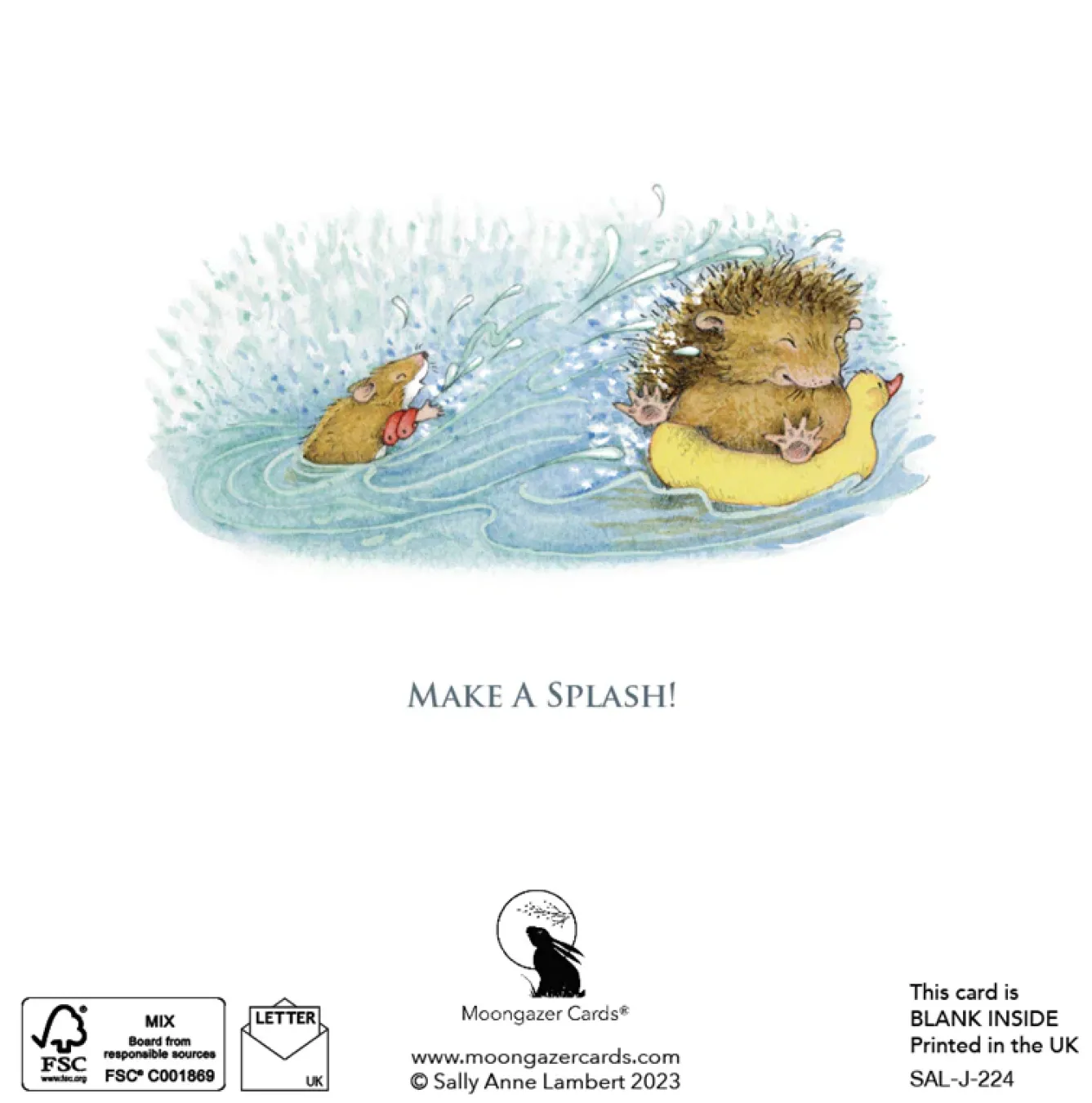 Moongazer Cards Greeting Cards-Make a Splash Greeting Card