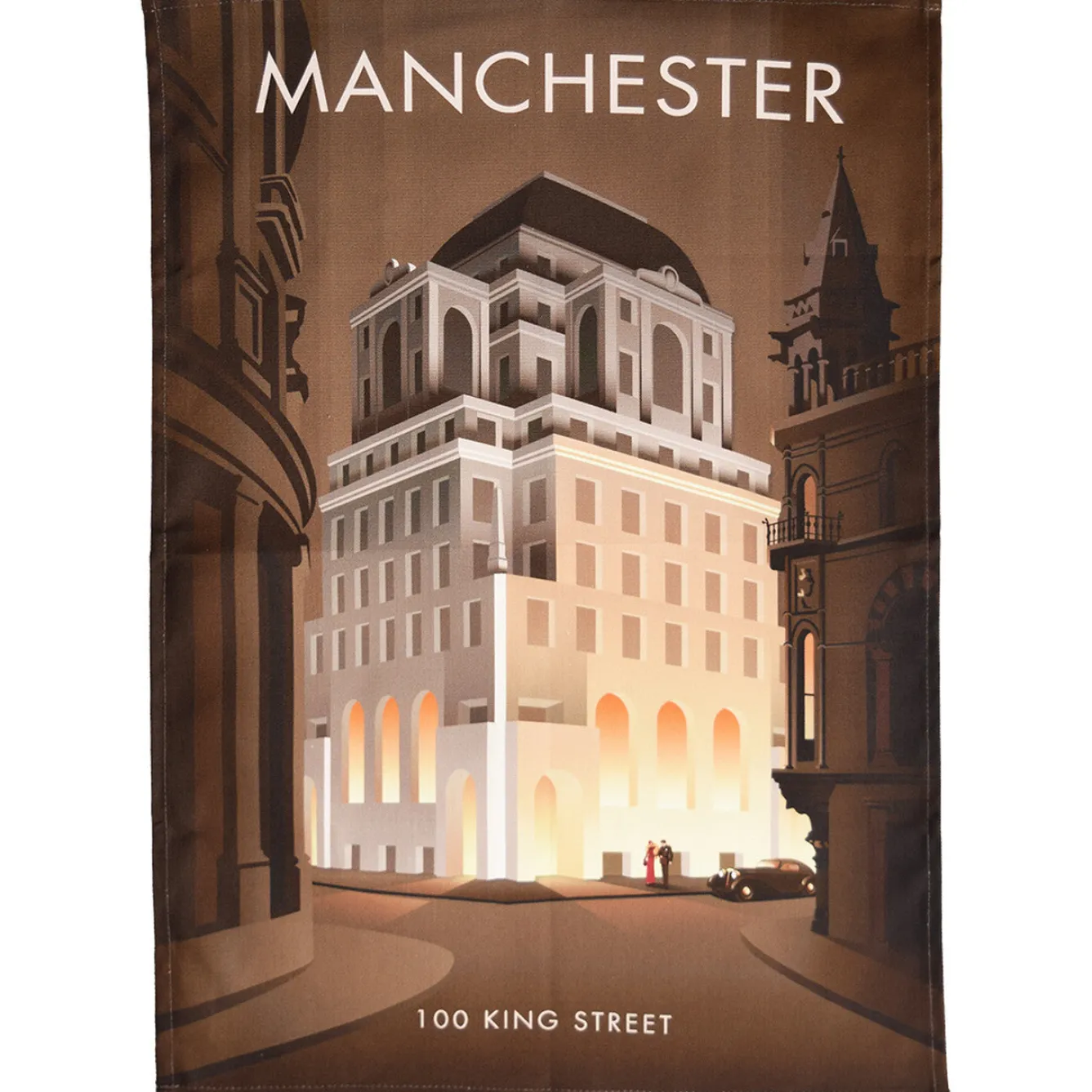 Town Towels Tea|Tea Towels-Manchester - 100 King Street Tea Towel