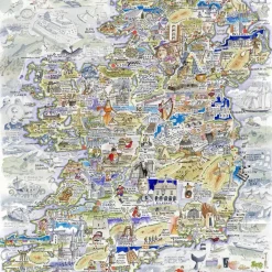 All Jigsaw Puzzles Puzzles|Children-Map of Ireland 300 Piece Wooden Jigsaw Puzzle