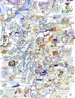 All Jigsaw Puzzles Puzzles|Children-Map of Scotland 1000 Piece Jigsaw Puzzle