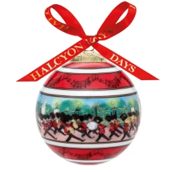 Halcyon Days Royal-Marching Down the Mall Bone China 3" Bauble