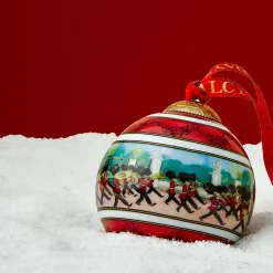 Halcyon Days Royal-Marching Down the Mall Bone China 3" Bauble