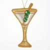 Tinker Tailor Christmas Decorations|Seasonal Decor-Martini Glass with Olive Decoration by London