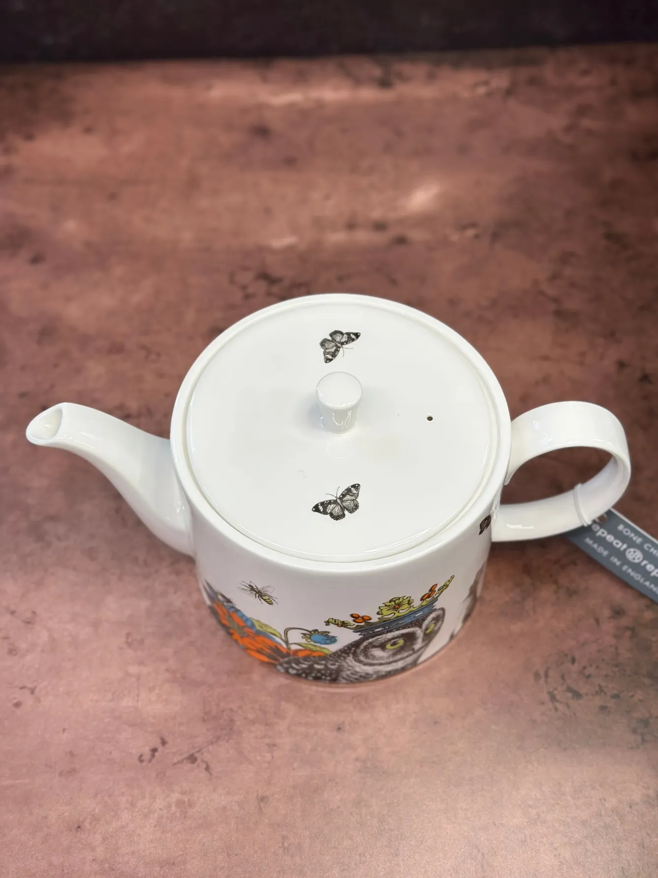 Repeat Repeat Tea|Teapots-Menagerie Hoot Teapot
