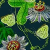 Madame Treacle Greeting Cards-Midnight Passion Flower Card