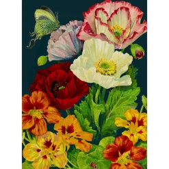 Madame Treacle Greeting Cards-Midnight Poppies Card