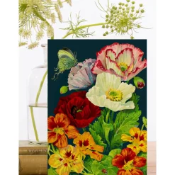 Madame Treacle Greeting Cards-Midnight Poppies Card