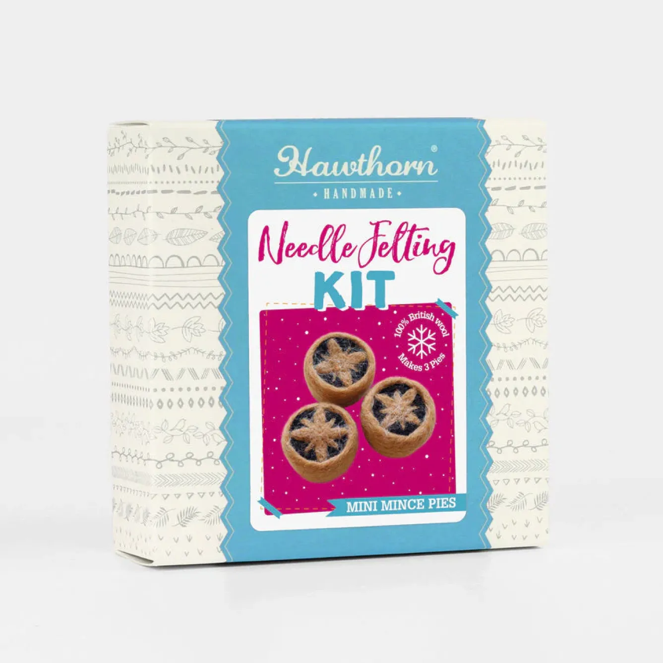 Hawthorn Handmade Crafts-Mince Pies Mini Felting Kit