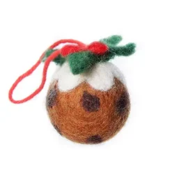 Amica Felt Christmas Decorations|Christmas-Mini Christmas Pudding Felt Decoration