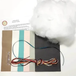 Corinne Lapierre Crafts|Children-Mouse Family Wool Mix Felt Craft Kit