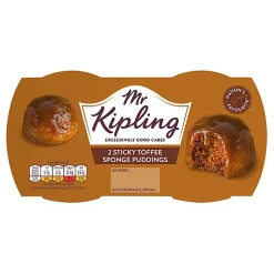 Tea & Biscuits British Store Cupboard-Mr Kipling Sticky Toffee Steamed Puds