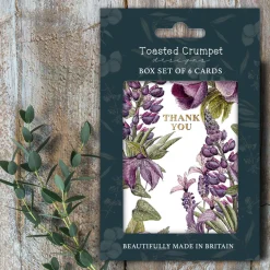 Toasted Crumpet Stationery-Mulberry Box Set of 6 Thank You Cards