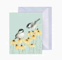 Wrendale Designs Greeting Cards-'My Sweet Chickadee' Blank Greetings Card