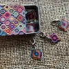 Emma Ball Crafts-Mystical Lanterns Set of 6 Crochet Markers in a Pocket Tin
