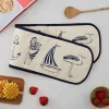 Victoria Eggs Oven Gloves/Mitts-Nautical Beachscape Double Oven Glove
