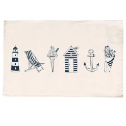 Victoria Eggs Tea|Tea Towels-Nautical Beachscape Tea Towel