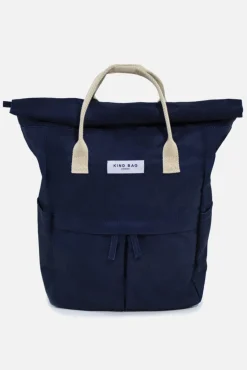 Kind Bag London Bags-Navy Hackney Medium Backpack
