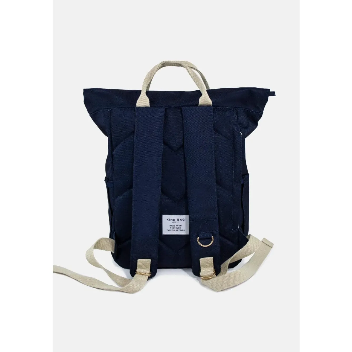 Kind Bag London Bags-Navy Hackney Medium Backpack