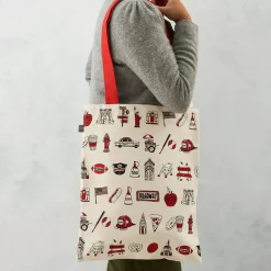 Victoria Eggs Bags-New York New York Canvas Tote Bag