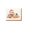 Wrendale Designs Christmas|Greeting Cards-'Night Before Christmas' Foxes Gift Enclosure Card