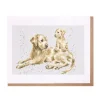 Wrendale Designs Greeting Cards|Children-'Nora and Meg' Golden Labrador Greetings Card