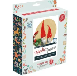 The Crafty Kit Co. Christmas|Crafts-Nordic Gnomes Needle Felting Kit