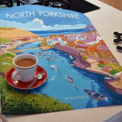 Town Towels Tea|Tea Towels-North Yorkshire - Staithes Tea Towel
