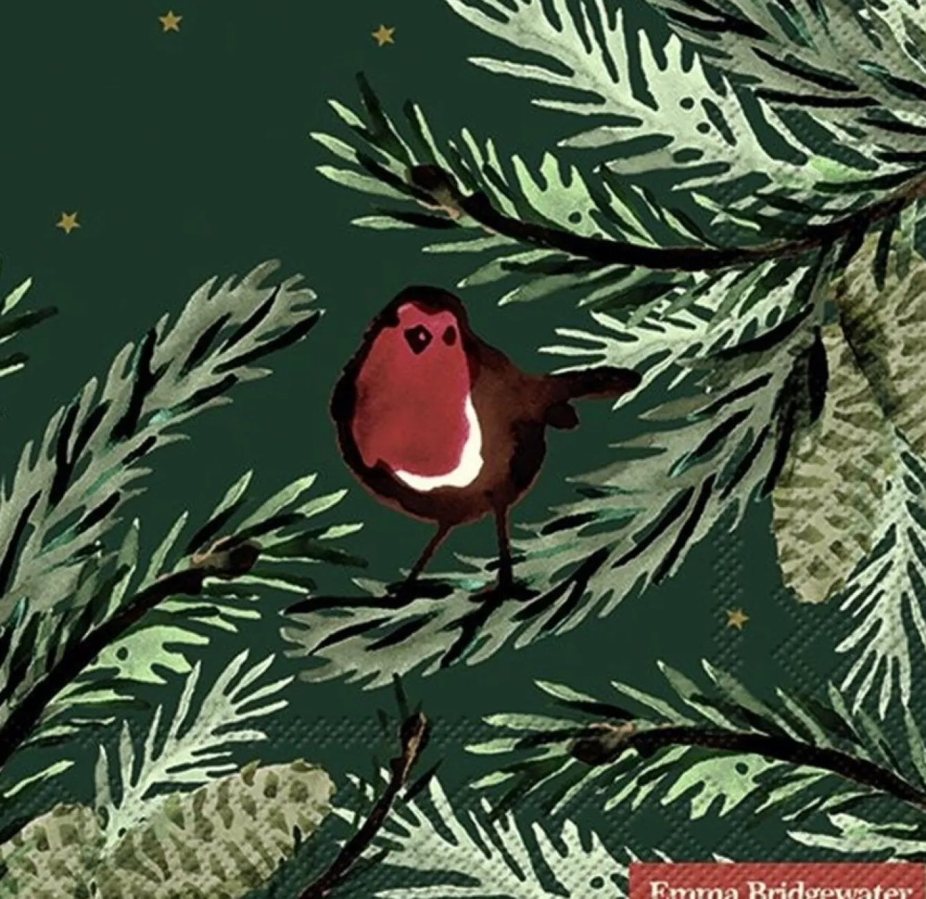 Emma Bridgewater Napkins|Napkins-Norway Spruce (Dark Green) Lunch Napkins