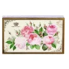 Elite Tins Flowers & Fruits|Storage-Nostalgia Roses Hinged Lid Tin