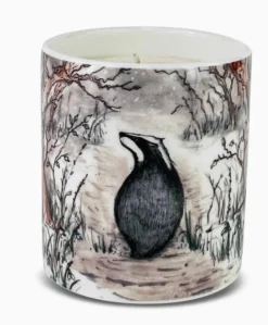 Heaven Scent Home Fragrance-Oakwood & Bergamot China Pot Candle - Badger