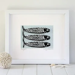 Lucky Lobster Art-Omega 3 Fish Framed Print