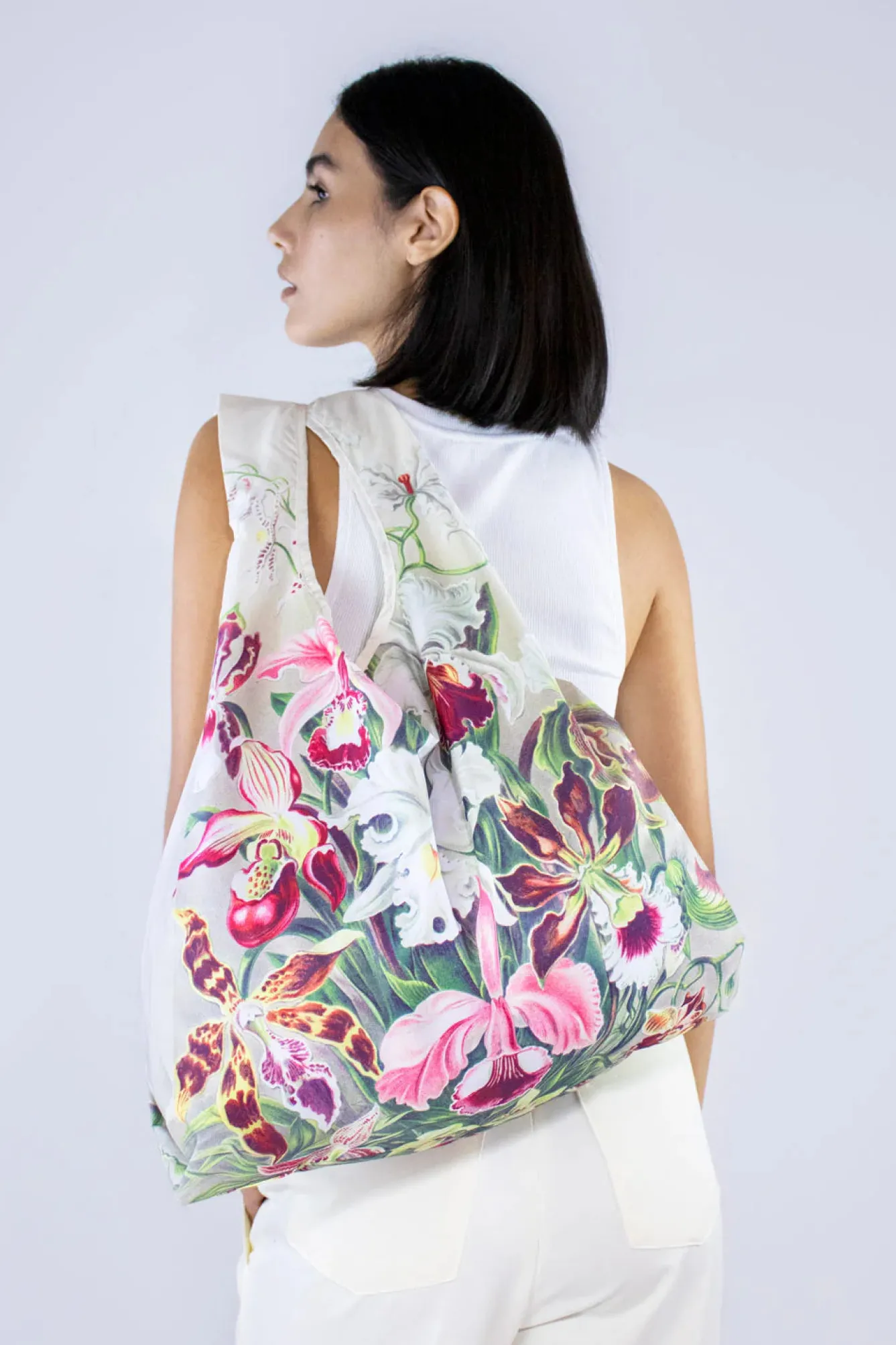 Kind Bag London Bags-Orchidae Medium Reusable Bag