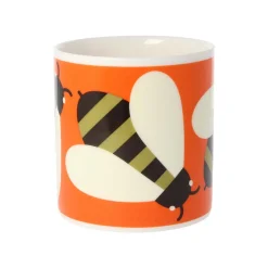 Orla Kiely Tea|Bright Colors-Busy Bee Orange Bone China Mug