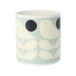 Orla Kiely Tea|Bright Colors-Early Bird Light Blue Bone China Mug