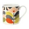 Orla Kiely Tea|Bright Colors-Lady Stem Bone China Mug