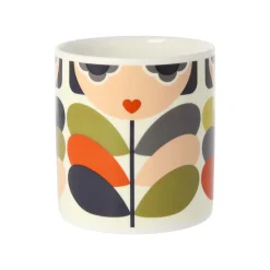 Orla Kiely Tea|Bright Colors-Lady Stem Bone China Mug