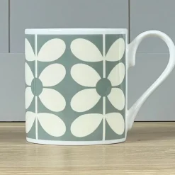 Orla Kiely Tea|Bright Colors-60's Stem Duckegg Bone China Mug