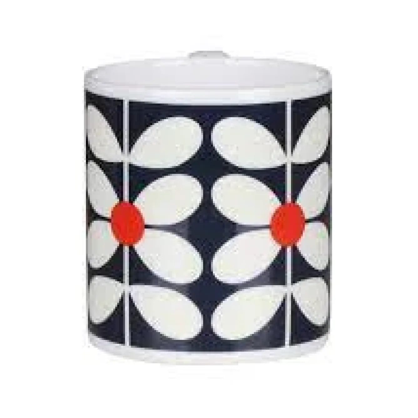 Orla Kiely Tea|Bright Colors-60's Stem Navy Bone China Mug